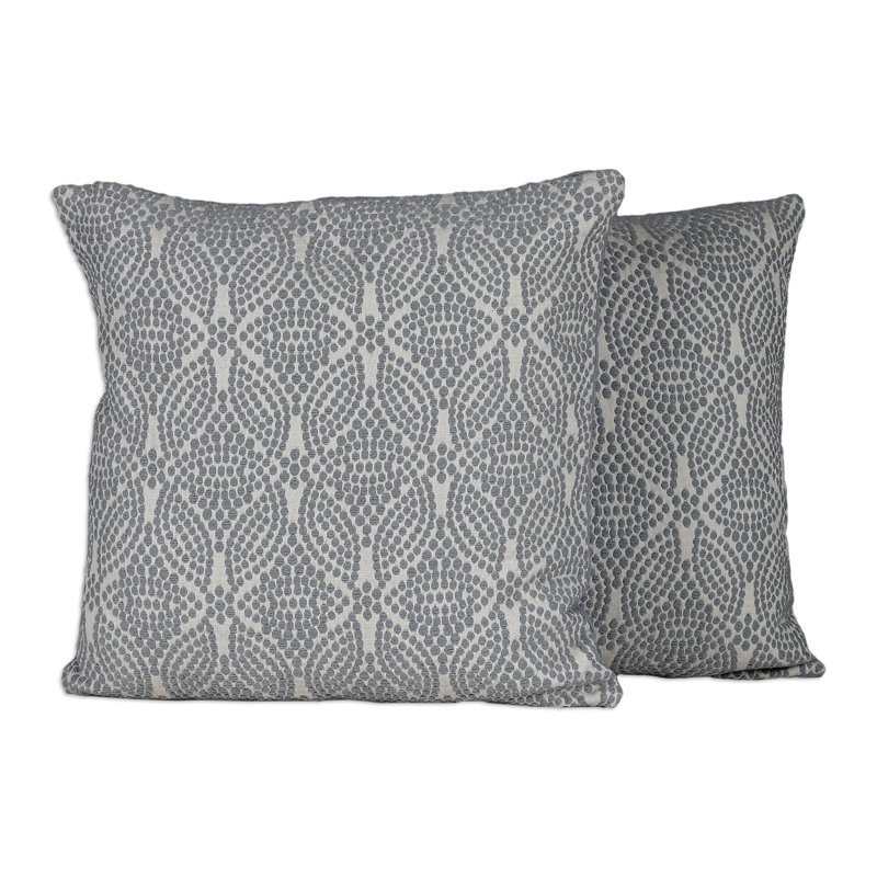 Novica Handmade Grey Spring Cotton Cushion Covers (Pair)