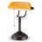 14.41" Bankers Desk Lamp with Pull Chain Switch Plug in Fixture, Vintage Desk Lamps, Library Lights