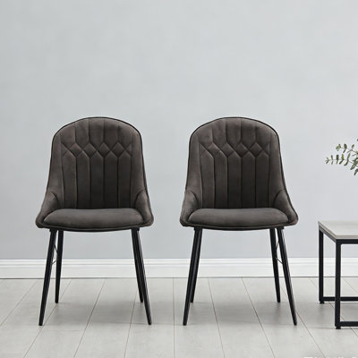 Chaise d'appoint rembourrée en tissu H 19 po