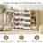 Stuffed Animal Storage & Toy Organizer – Solid Wood Kids Shelf with 9 Pull-Out Bins, Display Shelf & Quick Assembly – Space-Saving Playroom Furniture for Daycare, Nursery & Bedroom-128781453
