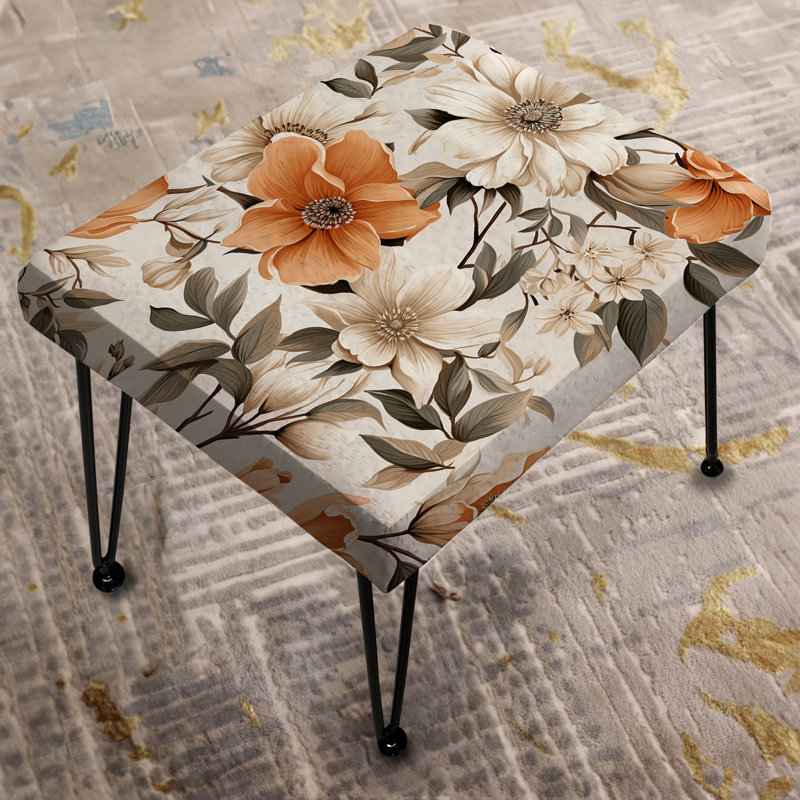 Vintage Florals - Repose-pieds rectangulaire Plants