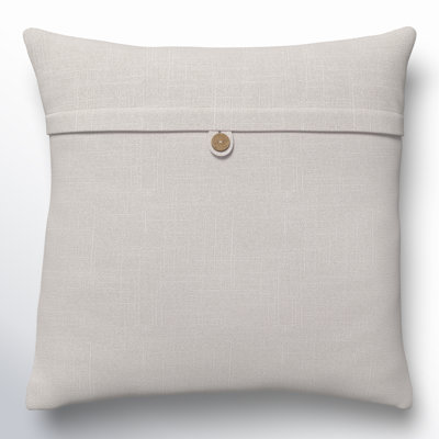 Leigh Buttons Cotton Throw Pillow