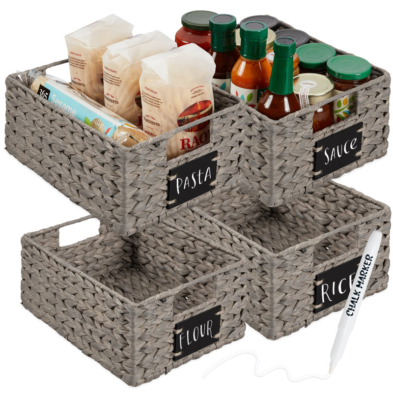 Bay Isle Home™ Seagrass Decorative Basket, Gray