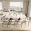 Grand ensemble de salle à manger 10 personnes 93,7 po-981384192-981384194-981384221