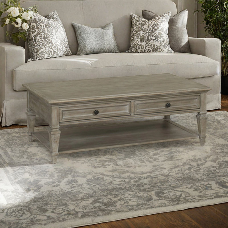 Table basse American American, Gris, H 17,7 po x L 47,2 po x l 27,6 po