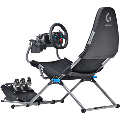 PlayseatChallenge X Lightweight Carbon Quality Steel Logitech G Edition Foldable Racing Simulator Cockpit with Innovative ActiFitâ„¢ Fabric and Shifte