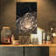 «Abstract Fractal Flower With Golden Rays», reproduction sur toile - Fleur fractale-718633381-718633380