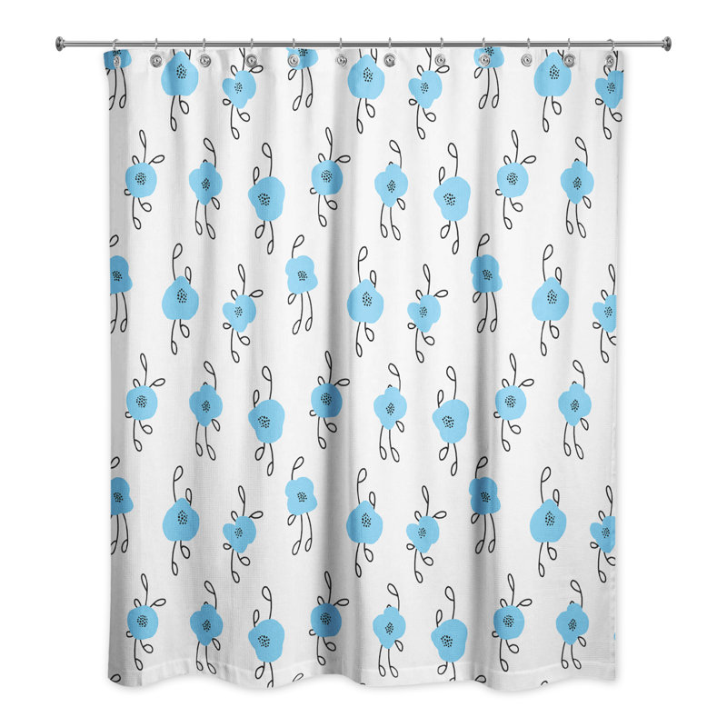 Rideau de douche Blue Blooms