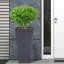 Tall Planter with Drainage Holes, Frostproof Outdoor Plant Pot, Concrete Effect Tall Tapered Planter-1723623150-1725949037
