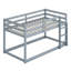 Wooden Floor Bunk Bed With Ladder-1230518513