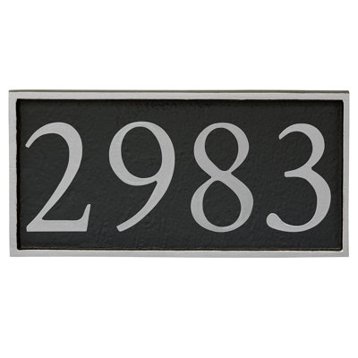 Plaque d'adresse murale 1 ligne Serif
