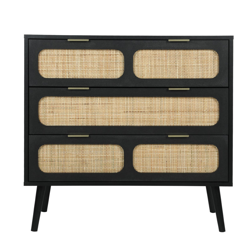 Crannell 31.5'' W Nightstand, Black