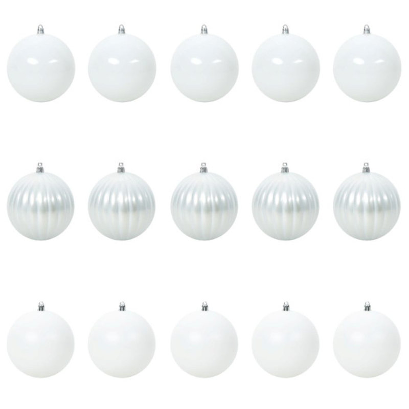vidaXL Christmas Bauble XL, White