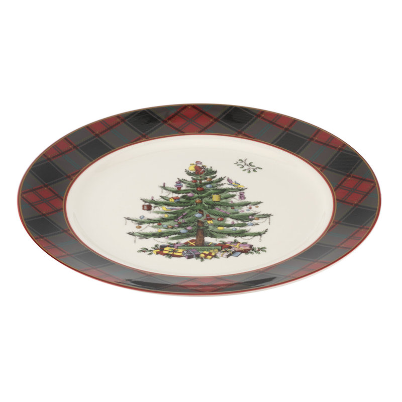 Spode – Christmas Tree – Christmas Tree Tartan Buffet Plate