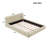 Upholstered Platform Bed with Thick Fabric, Grounded Bed with Solid Frame-402445373
