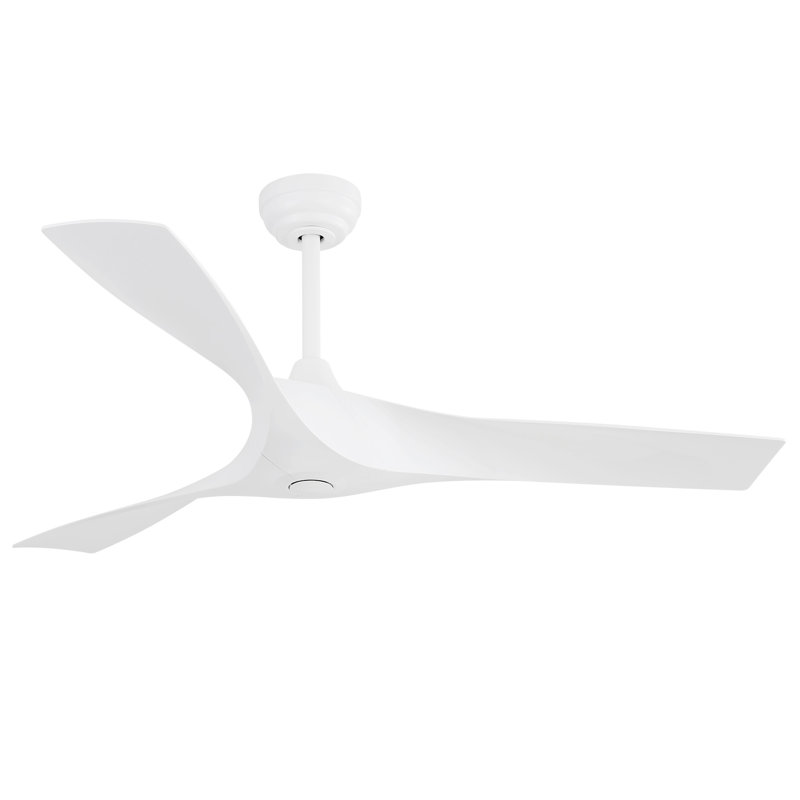 Ventilateur de plafond 52 po sans lumière, Blanc, Blanc