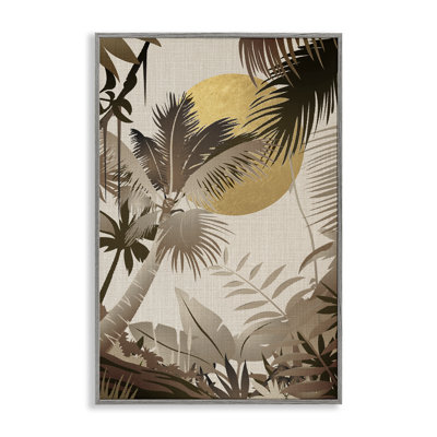 Arbres tropicaux neutres, art giclée par Reinders