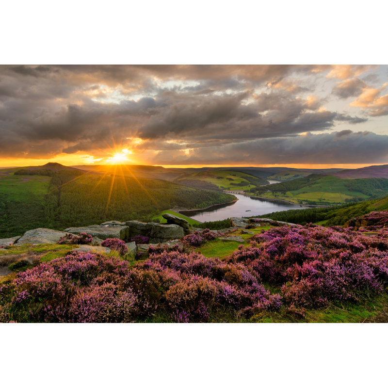 Guban Sunset At Bamford Edge - Wrapped Canvas Print, 51cm H x 76cm W x 3.8cm D