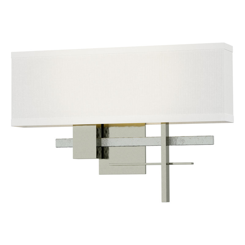 Cosmo 2 - Light Flush Mounted Sconce, Sterling, Natural Anna, Vintage Platinum