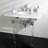 Kingston Brass Templeton 36-Inch Vanity Top with Clear Acrylic Legs (8-Inch, 3-Hole)-17298302