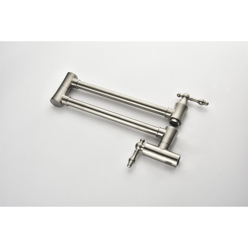 Pot Filler Faucet Wall Mount, Brushed Nickel