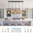 Achazia 5 - Light Matte Black Kitchen Island Pendant