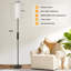 Lampe sur pied moderne de 64 po avec télécommande et gradation continue de la température et de la luminosité-993208485-993208486