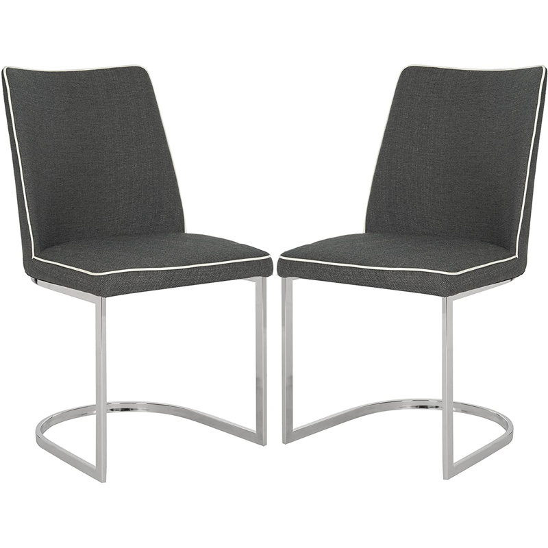 Chaise d'appoint noire Leusa