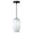 6"W Handcrafted Glam White & Blue Elongated Dome Shade Pendant - Latitude Run®