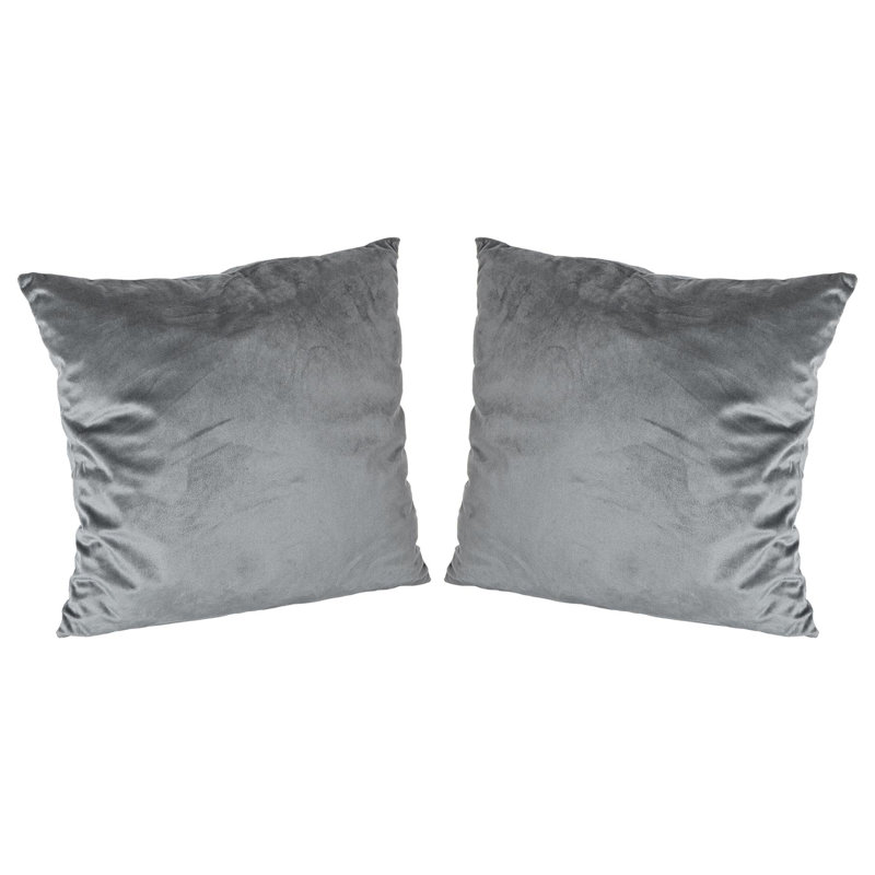 Square Scatter Cushion with Filling, Grey