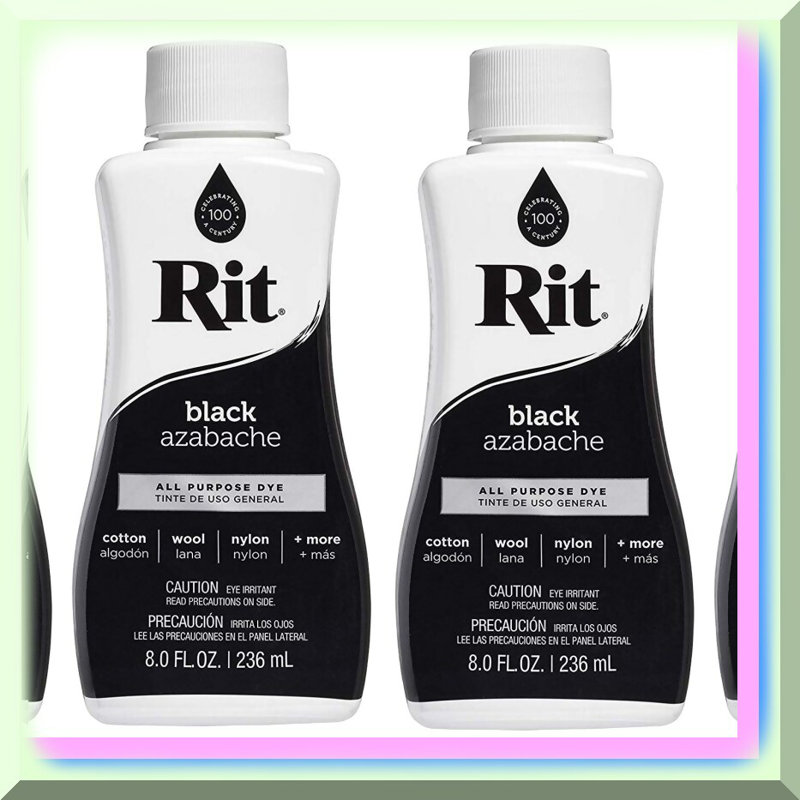 8oz Black Liquid Dye for Fabrics and Crafts