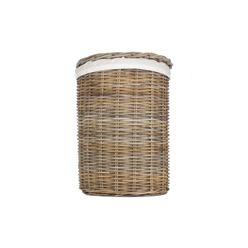 Wicker Laundry Hamper Basket with Lining