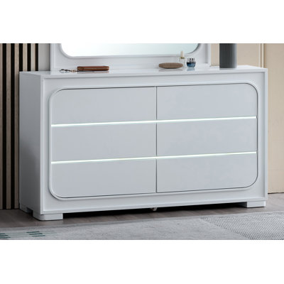 Milan G08590-D DRESSER(Without Mirror) , White