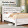 Oceant Farmhouse Bed Frame with 49.2" Barn Door Headboard