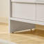Buffet 47,3 "Mid Century Modern Buffet, armoire de rangement blanche avec 2 portes et 3 tiroirs pour la salle à manger