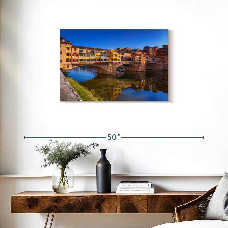 Ponte Vecchio à Florence, H 20 po x l 30 po