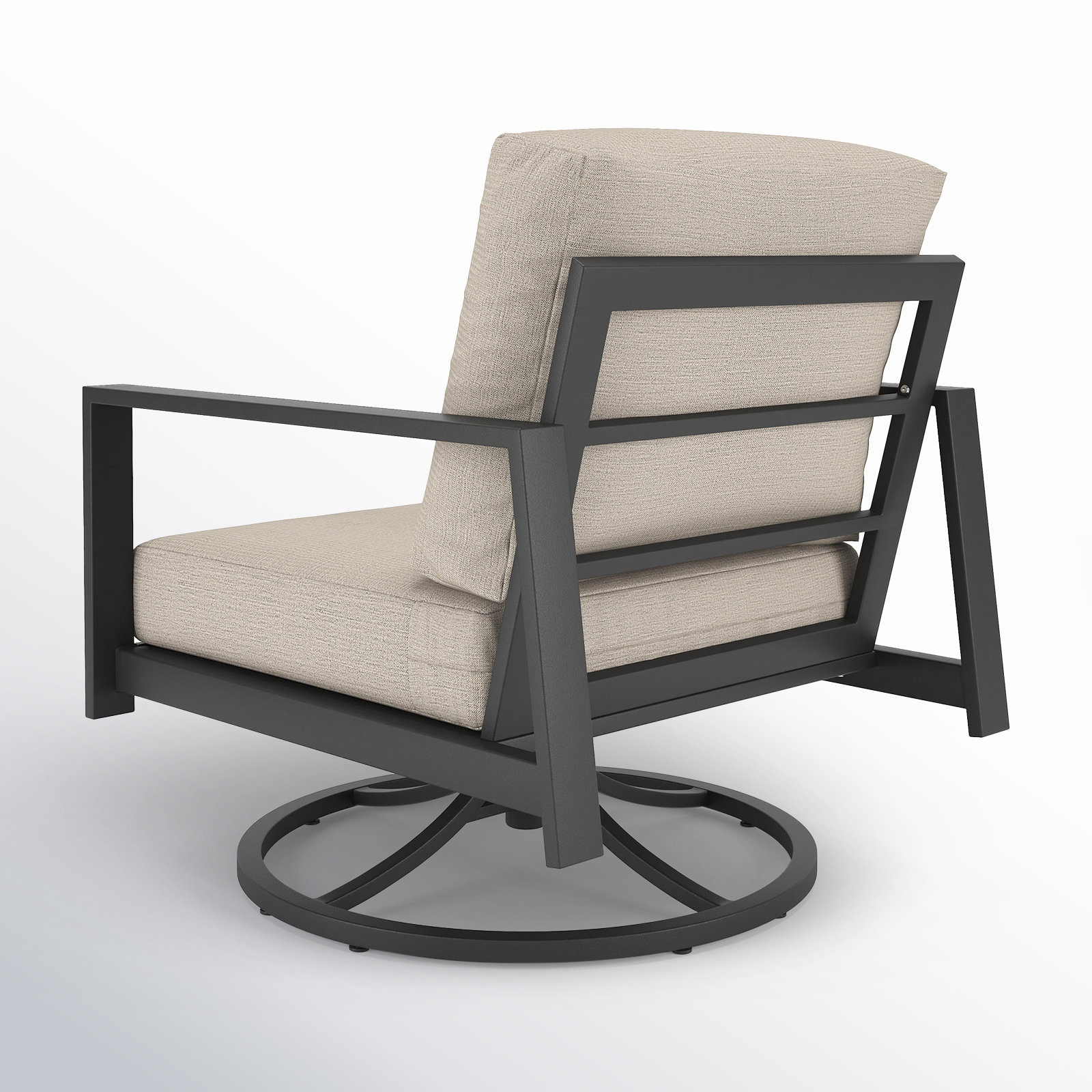 Townsend Sunbrella® Metal Patio Rocking Chair, Sunbrella® Cast Silver, No, Bare