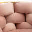Ensemble de 2 chaises d'appoint simples modernes en velours rose pour adultes, siège rembourré pour le salon de la chambre à coucher