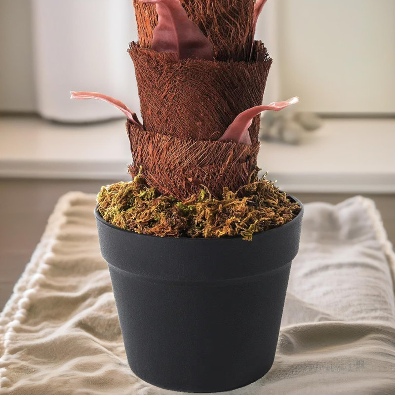 100cm Faux Palm Plant in Freestanding