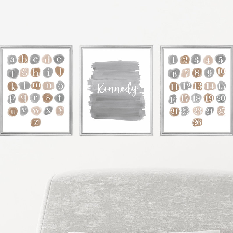 Ensemble de 3 impressions sur papier Anastacia, Oui