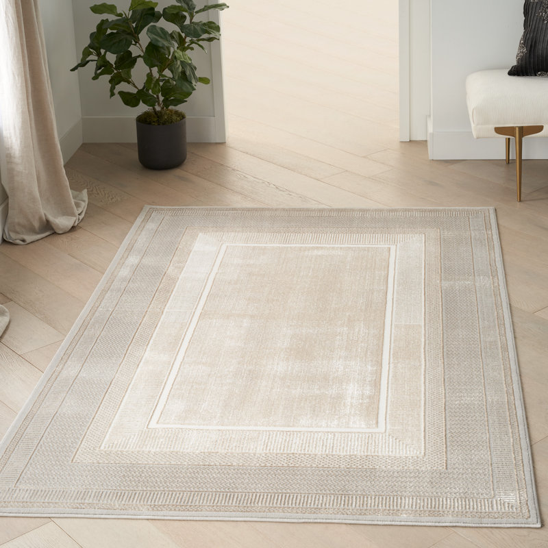 Tapis ivoire Glitz, Rectangle 3 pi 11 po x 5 pi 11 po