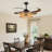 48 inch Retractable Ceiling Fan with Lights and Remote
