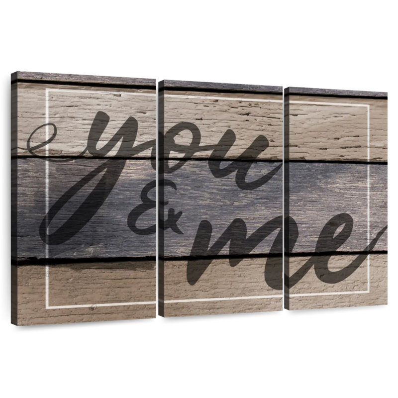 You And Me Wall Sign, 24" H x 38" W