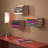 Invisible Floating Metal Hidden Bookshelves Wall Mounted Storage Set of 2