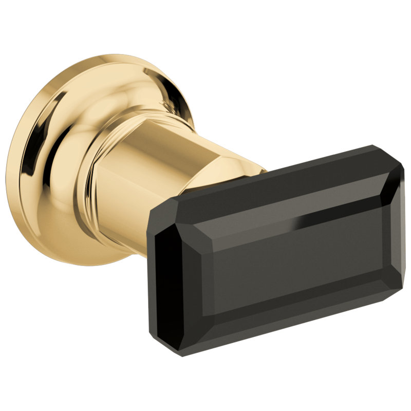Invari Two-Handle Wall Mount Tub Filler, Polished Gold, Knob