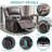 Heated Massage Swivel Rocking Recliner-1983492148