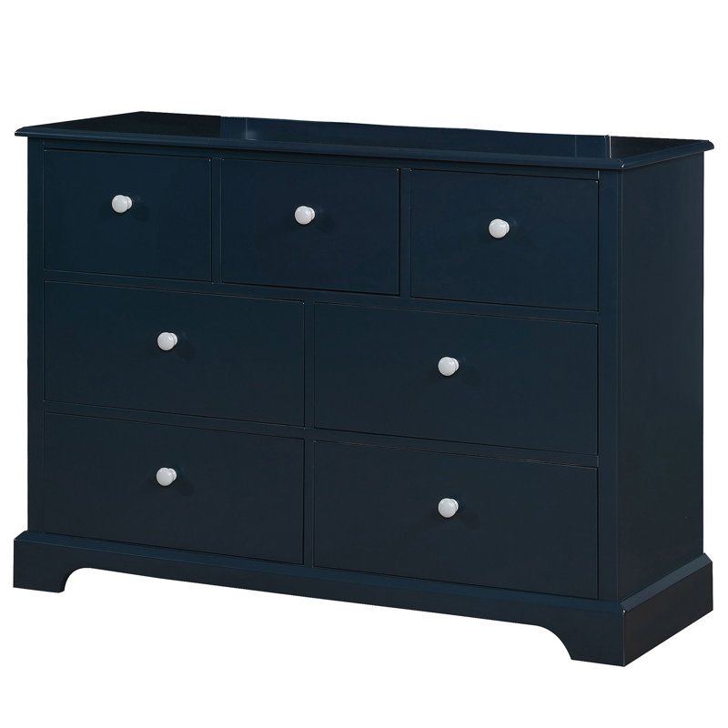Commode 7 tiroirs Evanoff, Bleu