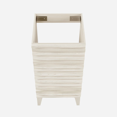Armoire de salle de bain autoportante sans comptoir 18 po Cascade en chêne blanc