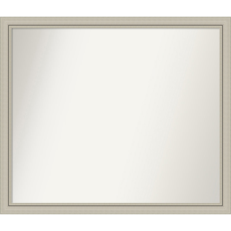 Shaletha Solid Wood Wall Mirror, 35.75" x 41.75", Rectangle