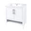 Meuble-lavabo multifonctionnel avec portes et tiroirs 30 po avec lavabo 30 po-710167831